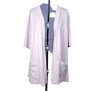 NWOT Isaac Mizrahi Open Front Peplum Cardigan Sz XS